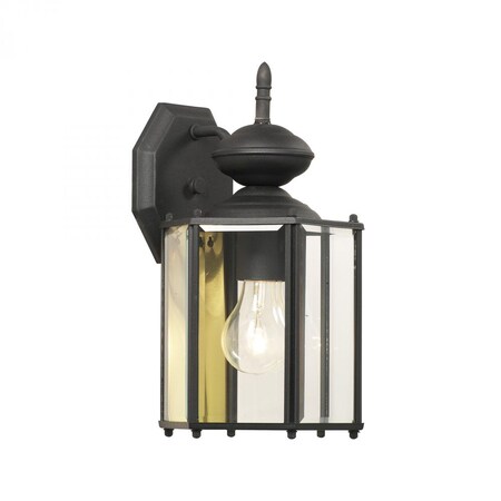 Thomas Brentwood 1-Light Outdoor Wall Lantern in Black SL92427
